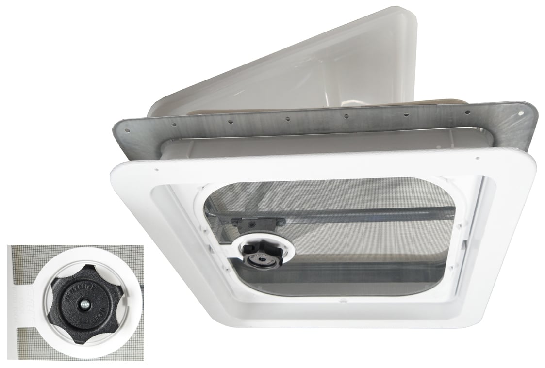 Ventline 14" White Ventadome Roof Vent with Knob and Pop-out Screen Questions & Answers