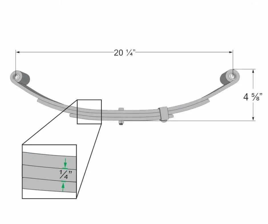 Trailer Leaf Spring - 3 Leaf - 1,000 lbs. Capacity Questions & Answers