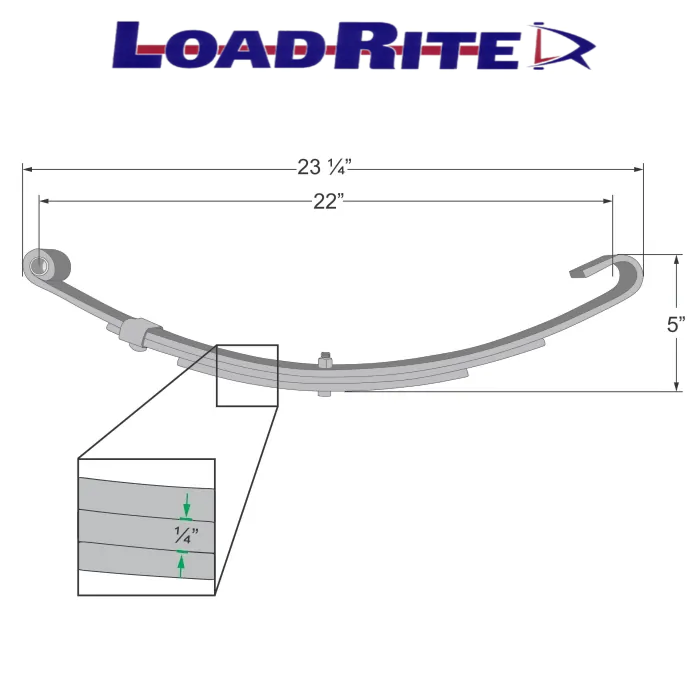 Trailer Leaf Spring - 3 Leaf - 1,000 lbs. Capacity Questions & Answers