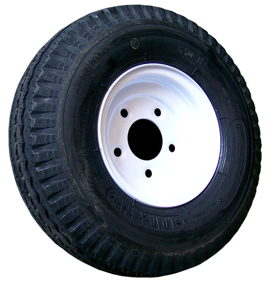 4.80/4.00-8 Bias Trailer Tire – 590 lb Capacity - 5 on 4.5” - Load Range B Questions & Answers